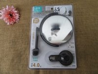 1Set Wall Mount Mirror With Suction Cup Vanity Bathroom Double M