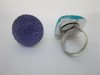 50Pcs Glitter Beads On Top Ring With Case Assorted 50Pcs Glitter Beads On Top Ring With Case Assorted