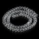 10Strand x 90Pcs Clear Faceted Crystal Beads 6mm