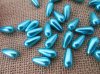 250g (430Pcs) Blue Teardrop Simulate Pearl Beads Loose Beads