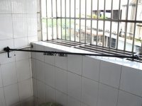 1X New Metal Adjustable Curtain Rod w/Curtain Rings