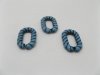 310 Blue Plastic Loop Beads Jewelry finding 310 Blue Plastic Loop Beads Jewelry finding