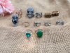 12Pcs Various Design Fashion Ring Punk Owl Ect Jewellery Rings