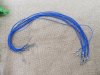 6Packs x 10Pcs Blue Waxen Strings With Connector For Necklace 2m