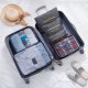 1Set 6in1 Zipper Waterproof Luggage Travel Bags Packing