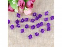 500g (3800Pcs) Bicone Beads Arylic Loose Bead 8mm Purple