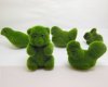10 Green Artificial Foam Moss Animal Shape 5 Designs 10 Green Artificial Foam Moss Animal Shape 5 Designs