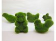 10 Green Artificial Foam Moss Animal Shape 5 Designs