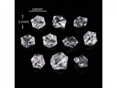 900 Clear Acrylic Ice Pieces Stones Wedding Party 14mm