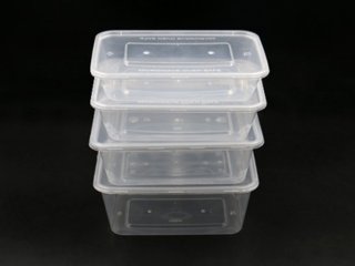 50 Disposable Take Away Food Box Container Bento Lunch Box 450ML