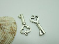 50Pcs Metal Key Shape Pendant Charm 34mm Long Jewelry Finding 50Pcs Metal Key Shape Pendant Charm 34mm Long Jewelry Finding
