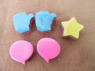 5Pcs Sticky Message Note Memo Pad Stationary Note Book Assorted