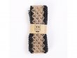 4Rolls X 2Meters Black Burlap Rope Ribbon Hemp Cord Gift Wrappin