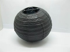 10Pcs New Plain Black Paper Lantern Wedding Favor 30cm