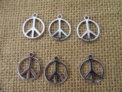 100Pcs New Peace Symbol Beads Charms Pendants Jewellery Findings 100Pcs New Peace Symbol Beads Charms Pendants Jewellery Findings