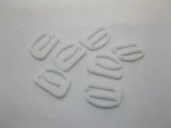 4X200Pcs White "E" Hook Bra Clips 11mm 4X200Pcs White "E" Hook Bra Clips 11mm
