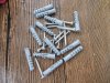 10Packets X 12Sets Wing Type Easy Fix Nylon Wall Plugs Screw
