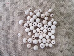 105G Mixed Size Natural Wooden Round Beads DIY Jewellery Making 105G Mixed Size Natural Wooden Round Beads DIY Jewellery Making