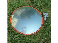 1X New Red 45cm Indoor Convex Security Safety Mirror