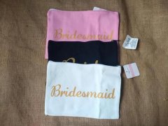 6Pcs Bride Pouch Bridemaids Makeup Travel Pouch Bachelorette 6Pcs Bride Pouch Bridemaids Makeup Travel Pouch Bachelorette