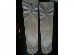 2Pairs White Wedding Dress/Satin Bridal Gloves 34cm 2Pairs White Wedding Dress/Satin Bridal Gloves 34cm