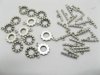 100 Sets Metal Studed Ball Toggle Clasps 15mm 100 Sets Metal Studed Ball Toggle Clasps 15mm