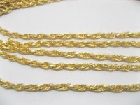 25 Meters Golden plated 1.2mm Jewellery Woven Chain