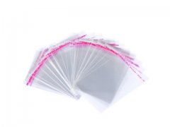 1000 Clear Self-Adhesive Seal Plastic Bag 12x8cm