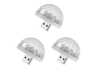 1Pc Flashing LED Disco USB Light Crystal Magic Ball for All