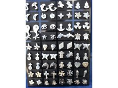 (image for) 36 Pairs Assorted Stainlesss Steel with crystal Earrings Studs