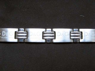 1X Polish Mens Stainless Steel Bracelet :ADIDAS"