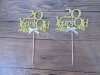 12Pcs Cheers To 20 Years Cake Topper 20th Birthday Party Anniver 12Pcs Cheers To 20 Years Cake Topper 20th Birthday Party Anniver