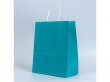 48 Bulk Kraft Paper Gift Carry Shopping Bag 26.7x21x11cm Blue