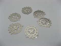 (image for) 400 Metal Chandelier Round Earring Connector ac-ea115