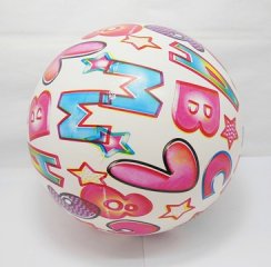 10 Inflatable Letters and Numbers Bouncing Balls 22cm Dia.