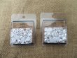 12Sheets X 50Pcs White Semi-Circle Simulated Pearl Bead Flatback (image for) 12Sheets X 50Pcs White Semi-Circle Simulated Pearl Bead Flatback