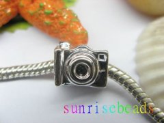 10pcs Silver Plated Screw Camera Beads European Design 10pcs Silver Plated Screw Camera Beads European Design