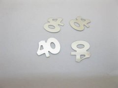 (image for) 5700Pcs Age "40" Party Table Decoration Confetti Silver