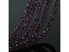 (image for) 10Strand x 70Pcs Purple Faceted Crystal Beads 8mm