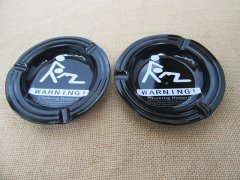 (image for) 6X Black Metal Tin Ash Tray Ashtray Tobacco Cigarette Tray