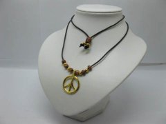 (image for) 12Sets Peace Symbol Jewelry Necklace w/Earring