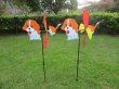 10Pcs Silk Funny Dog Windmill Wind Spinner Great Toy