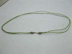 95 Green 2-String Waxen Strings For Necklace Nickel Clasp 95 Green 2-String Waxen Strings For Necklace Nickel Clasp
