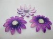 (image for) 20Pcs Purple Blossom Sunflower Hairclip Jewelry Finding Beads