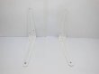 (image for) 24 White Metal Shelf Bracket 200x150mm Corner Brackets