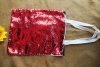 6Pcs Blank Sublimation Magic Sequin Handbag Shopping Tote Bag