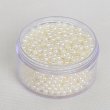 2500 Ivory Round Simulate Pearl Loose Beads 6mm (image for) 2500 Ivory Round Simulate Pearl Loose Beads 6mm