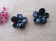 (image for) 1Pc Black Flower Hair Clamp Clip Barette Hair Accessories