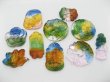 (image for) 50 Assorted Coloured Glaze Pendants pd-gd-ch1