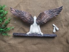 (image for) 1Pc 3D Angel's Back with Wings Wall Sculpture Figurines Wall Dec